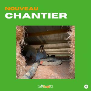 Chantier isolation sous face de bac acier ! 